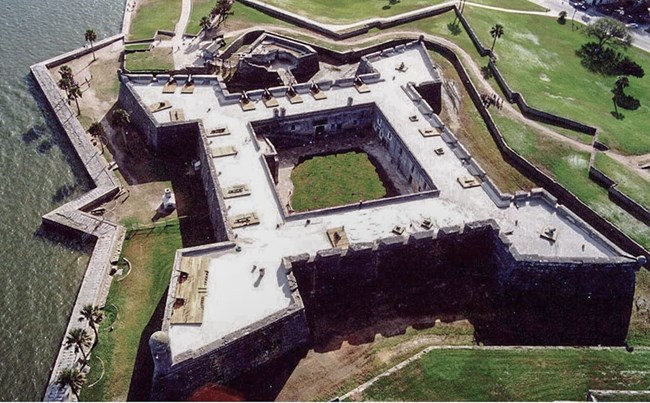Aerial view of the fortress.