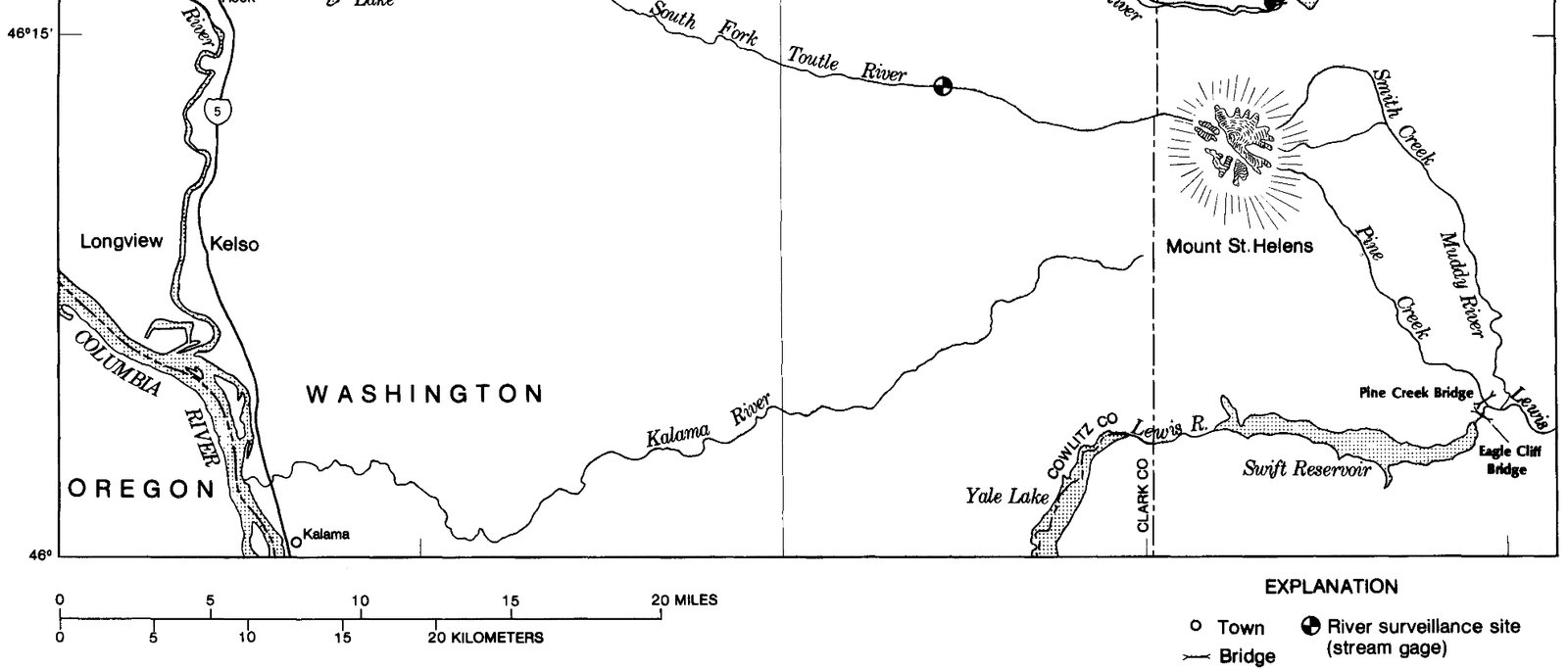 Channel conditions in the lower Toutle and Cowlitz Rivers resulting from the mudflows of May 18, 1980