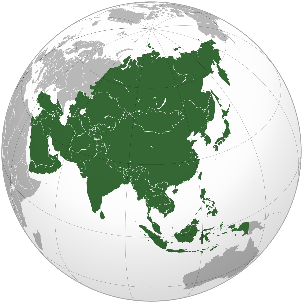 Asia (orthographic projection)