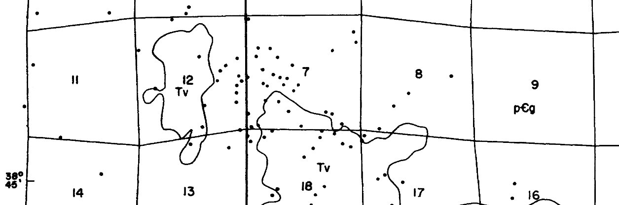 Distribution of gold, tellurium, silver, and mercury in part of the Cripple Creek district, Colorado