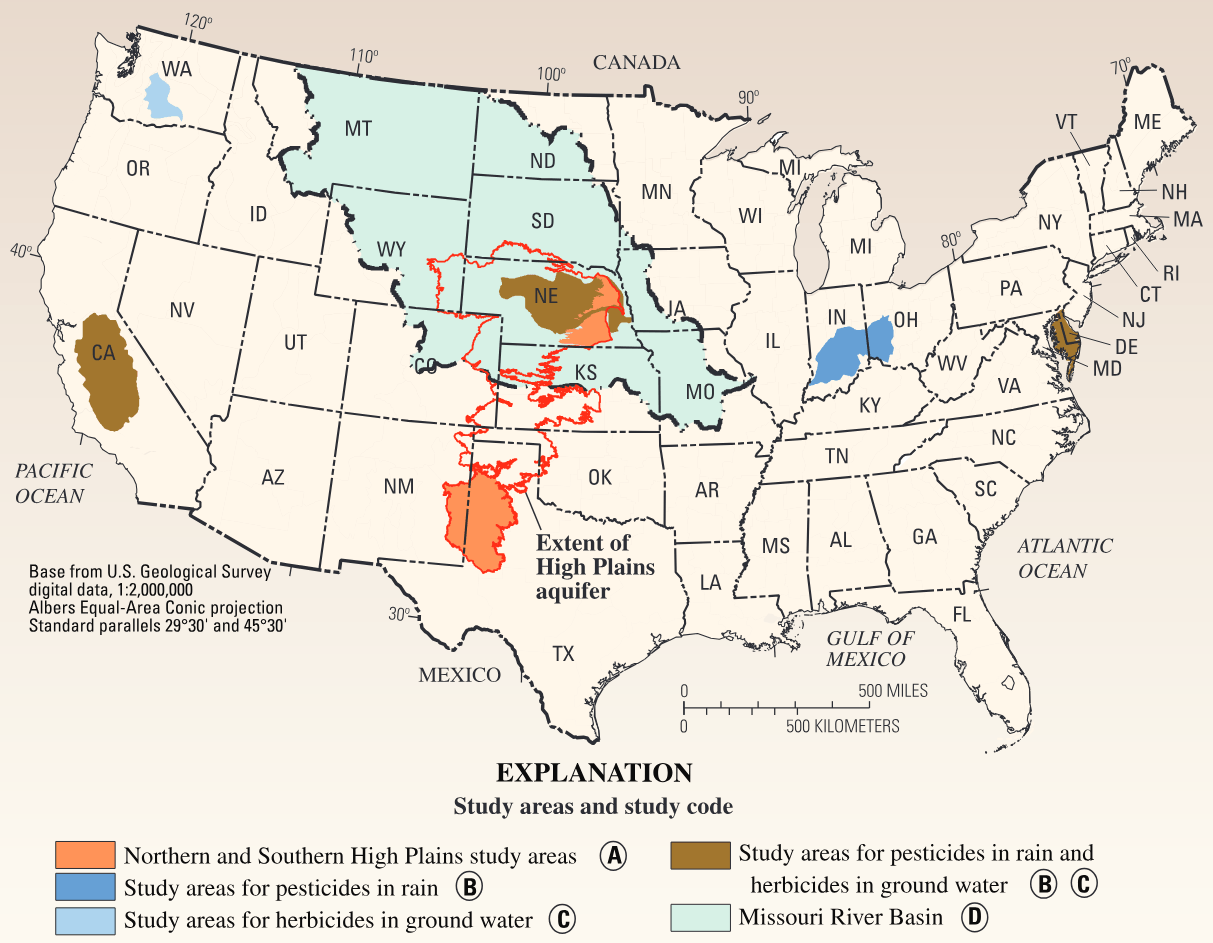 Relations of Water Quality to Agricultural Chemical Use and Environmental Setting at Various Scales - Results from Selec