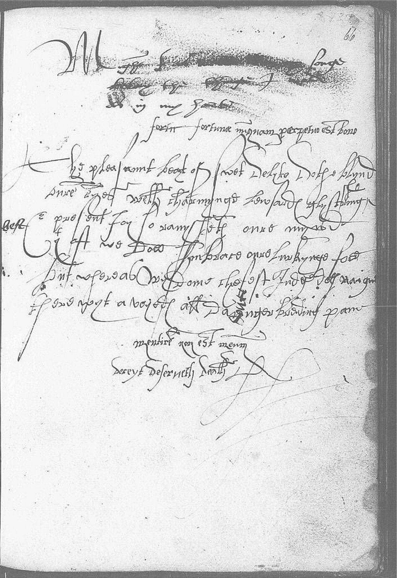 The Devonshire Manuscript facsimile 66r