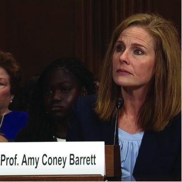 A photo of Amy Coney Barrett.