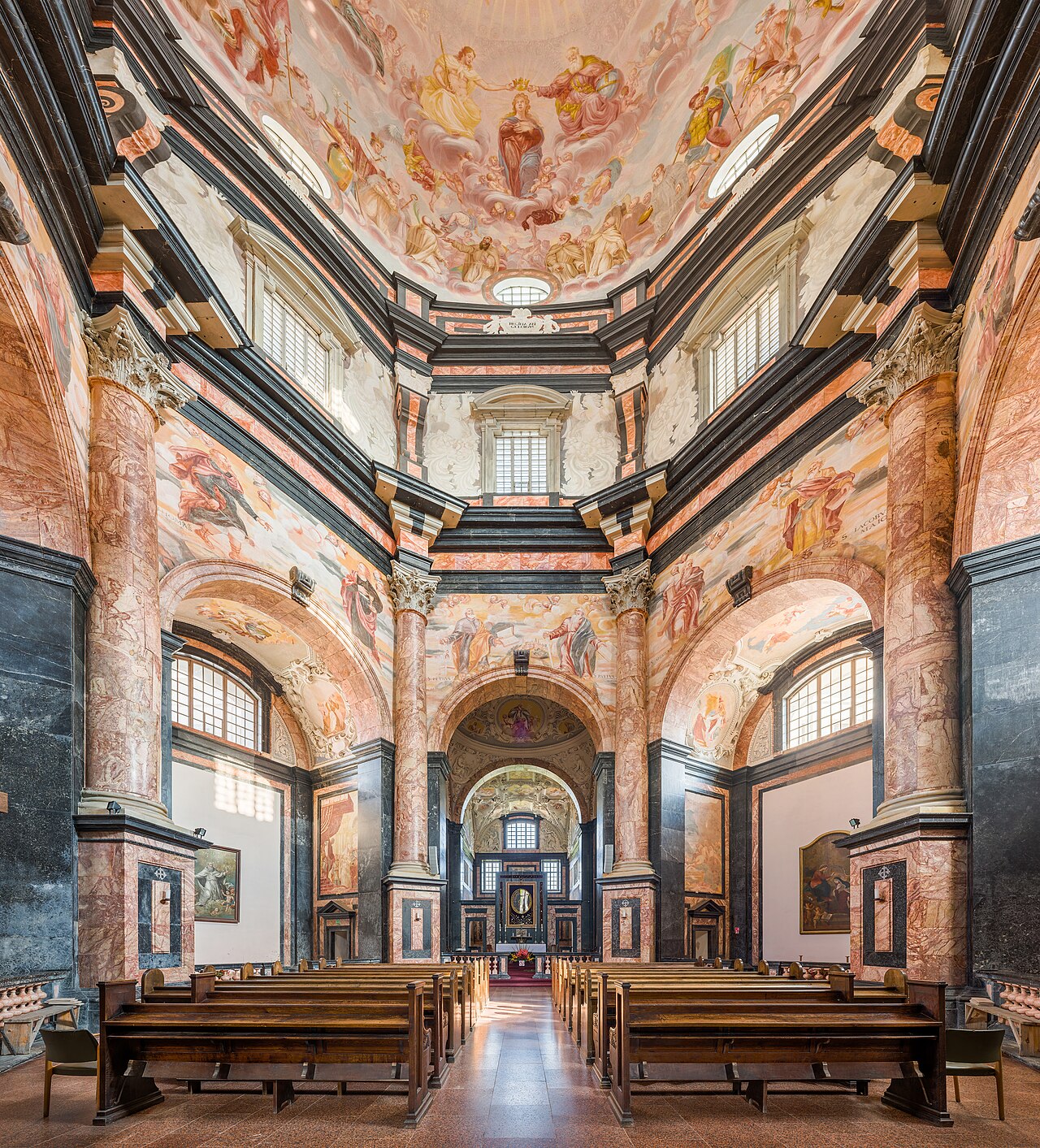 Pažaislis Monastery interior 1, Kaunas, Lithuania - Diliff