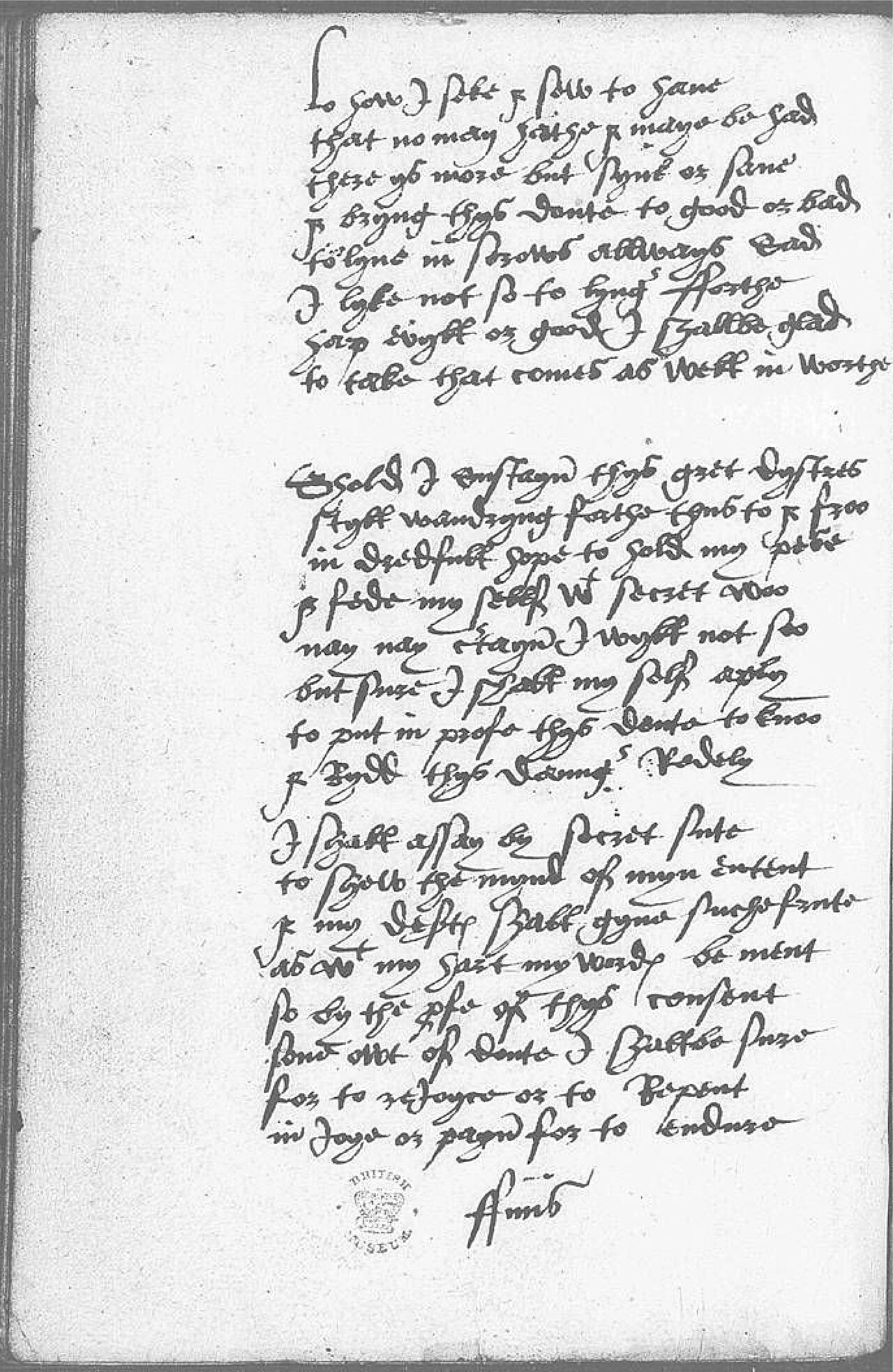The Devonshire Manuscript facsimile 52v