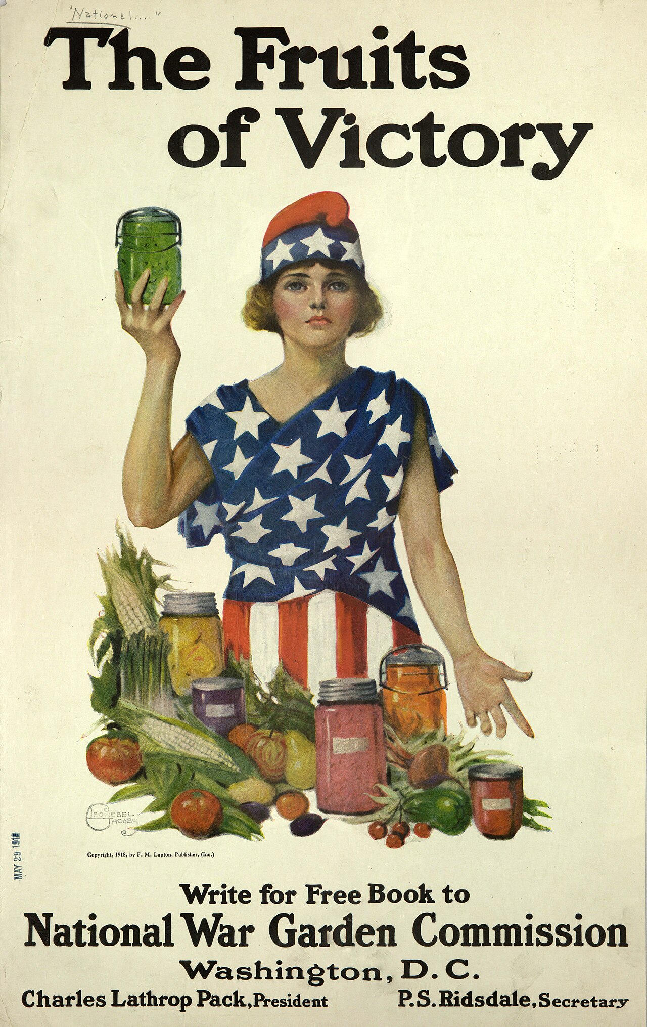 The National War Garden Commission used posters to encourage victory gardens