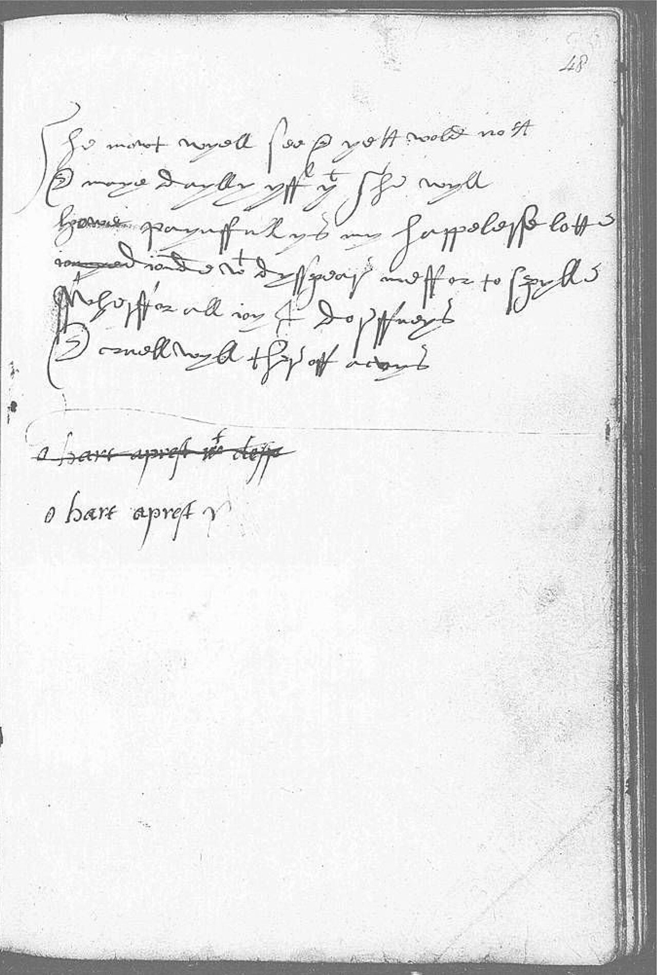 The Devonshire Manuscript facsimile 48r