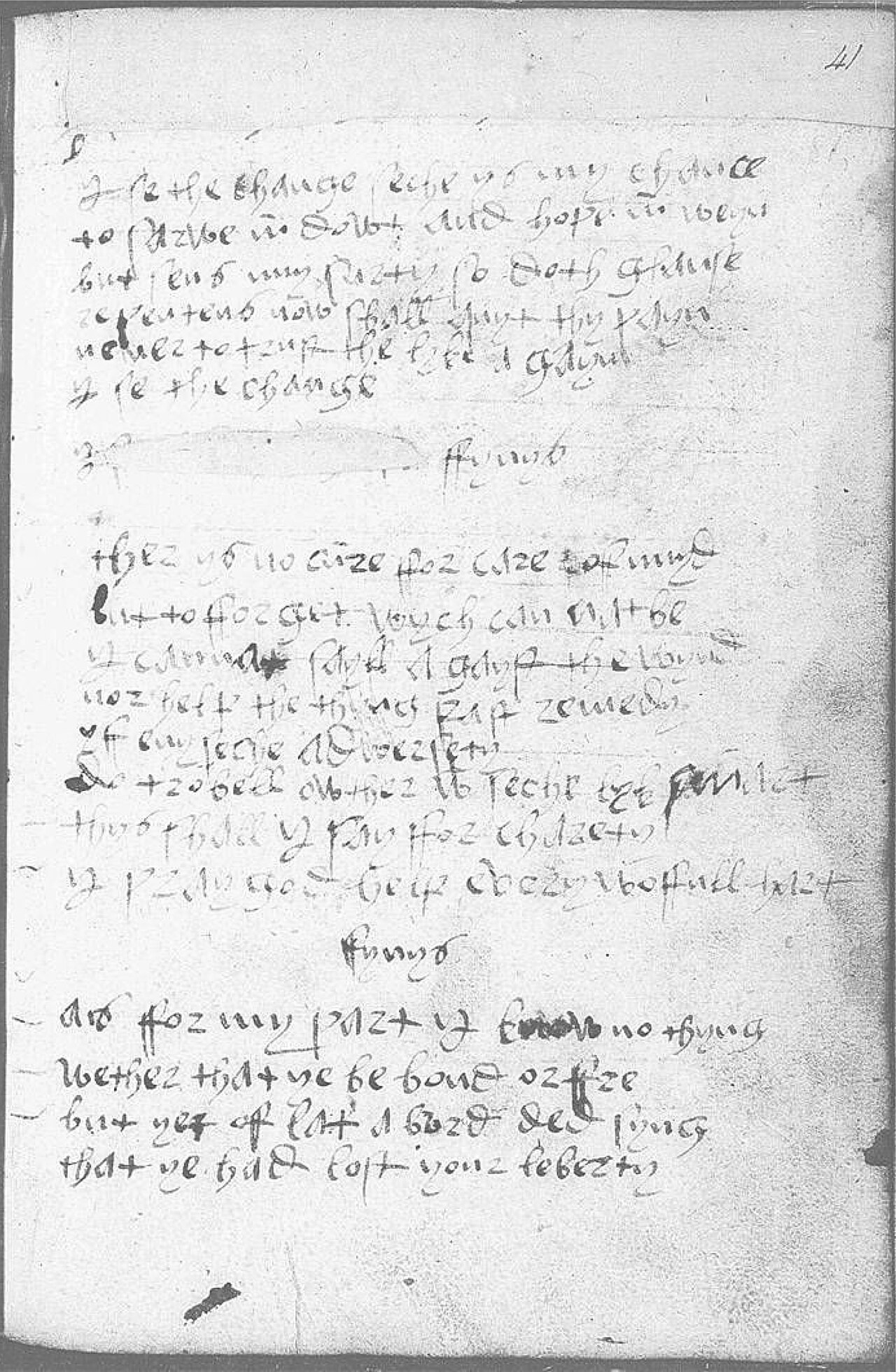 The Devonshire Manuscript facsimile 41r