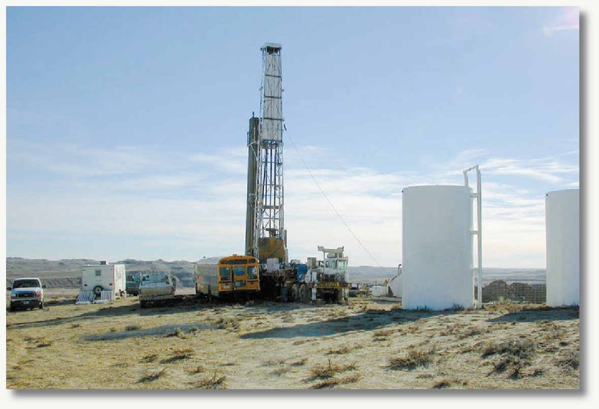 Drill site near Kaycee, Wyo.