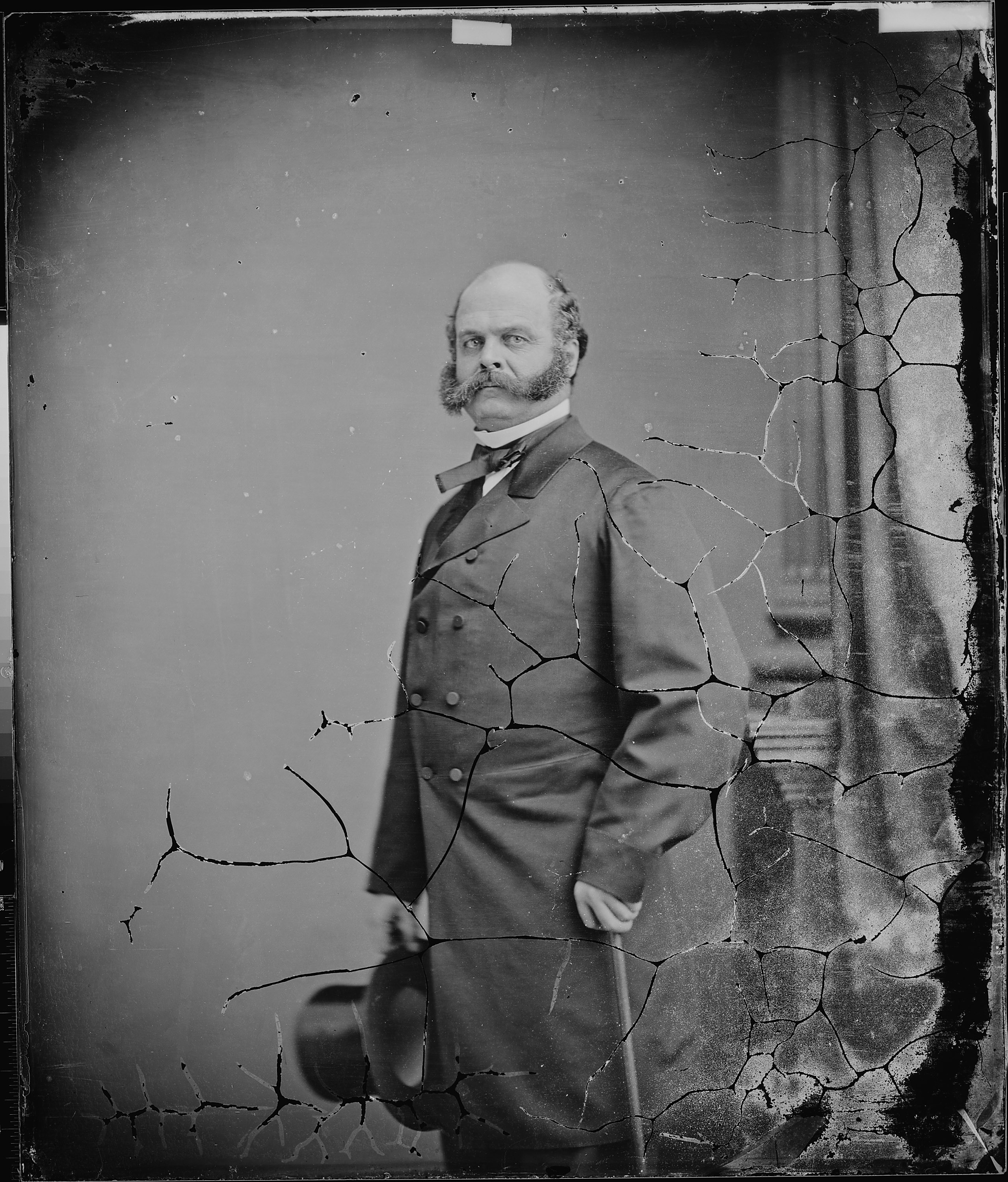 Gen. Ambrose E. Burnside, ca. 1860 - ca. 1865. (National Archives Identifier 528717)