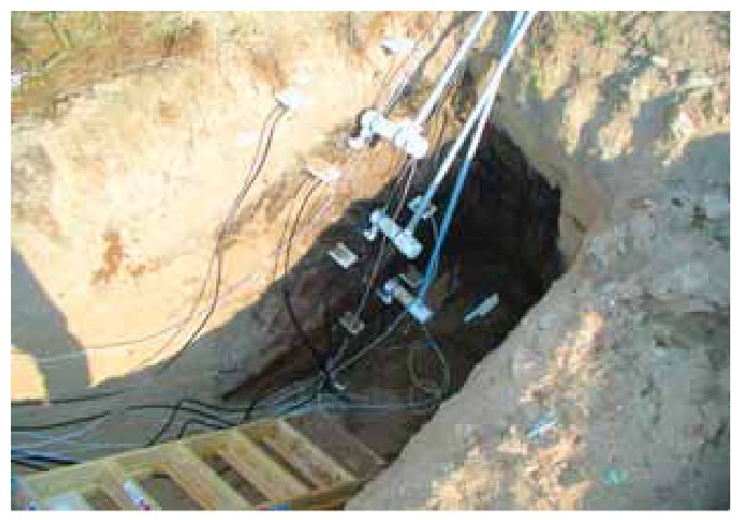 Instrumentation installed in the unsaturated zone at a site near Bemidji, Minnesota, to estimate recharge using the UZWB method.