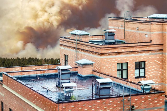 building with HVAC