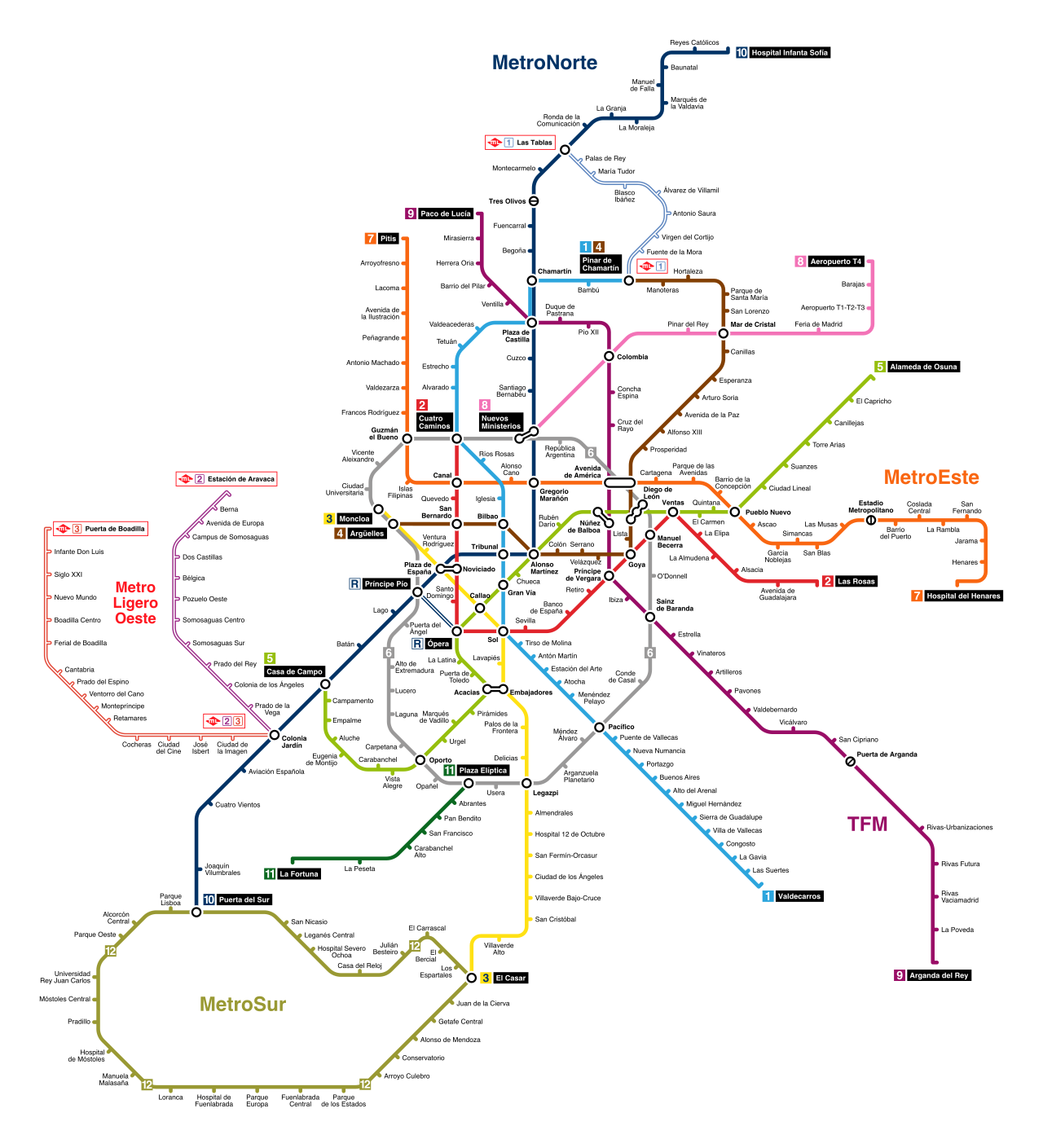 Схема метрополитена