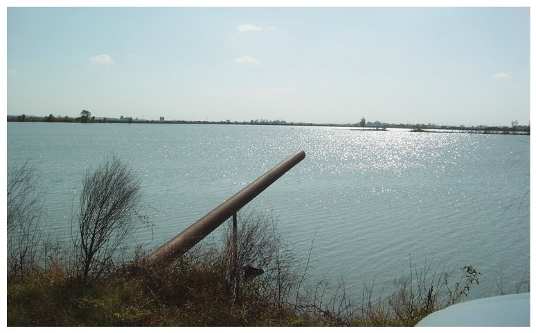 Tailwater recovery reservoir in Prairie County.