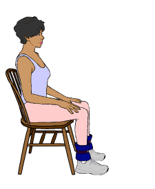 Unbanded - Seated leg raise (muscle strength)