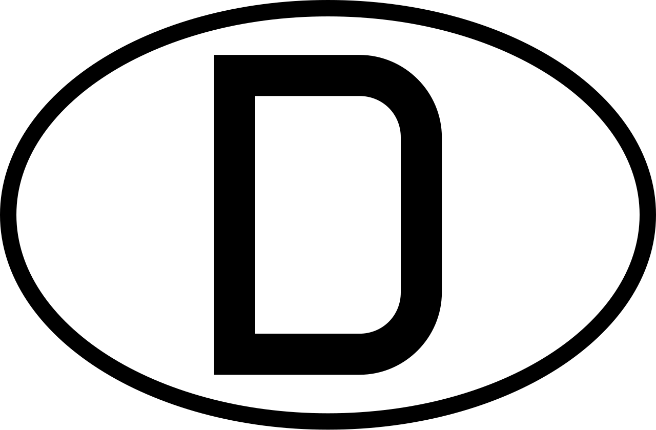 D international vehicle registration oval