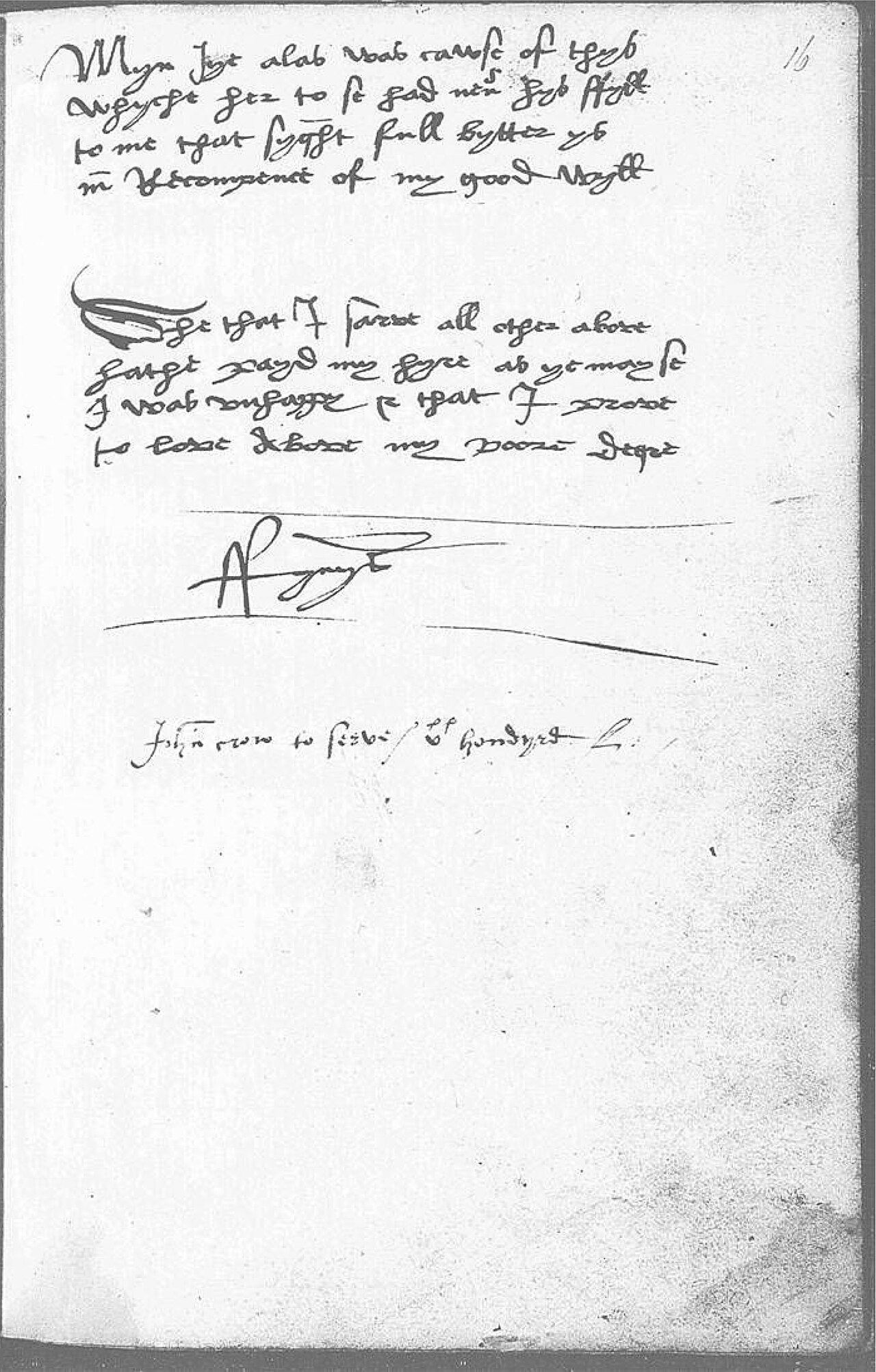 The Devonshire Manuscript facsimile 16r