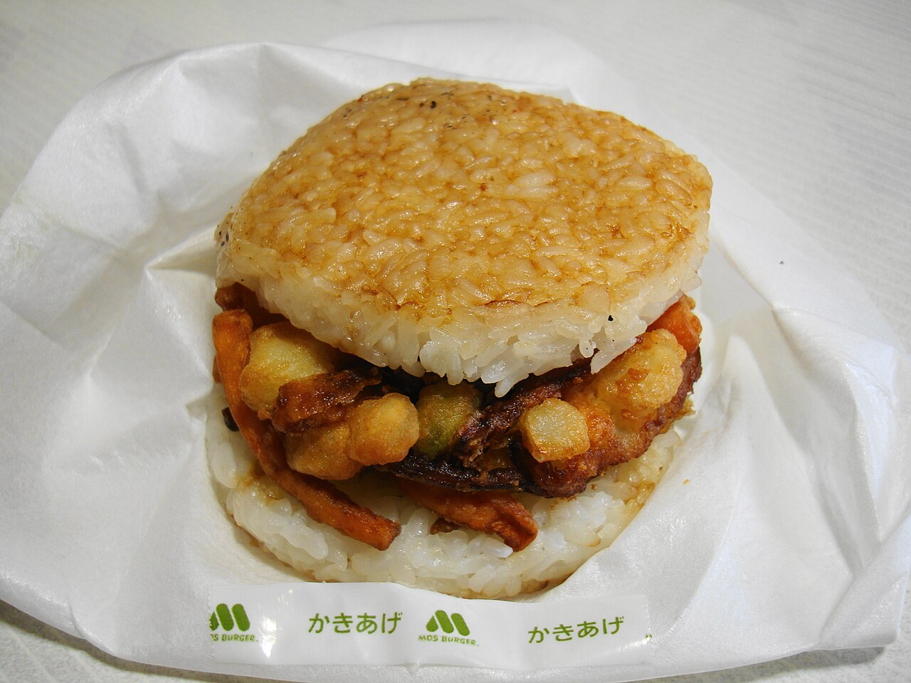 Don't worry, Mosburger serves burgers in wheat buns too!