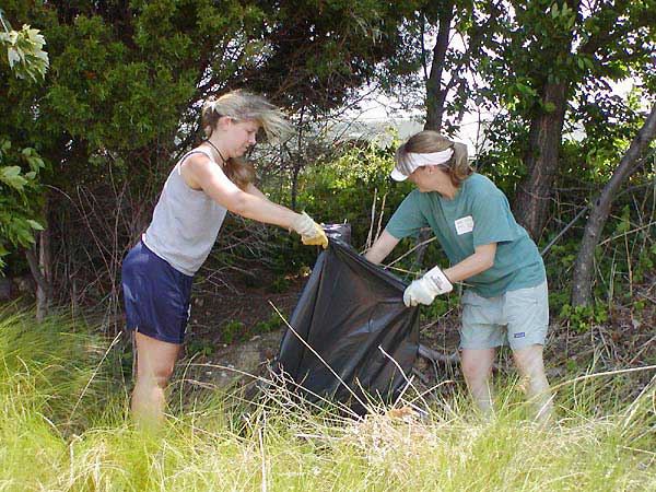 Neighborhood cleanup days are a good way to reduce trash in and around nearby waterbodies. It’s also a good way to meet neighbors and develop a sense of a shared community.