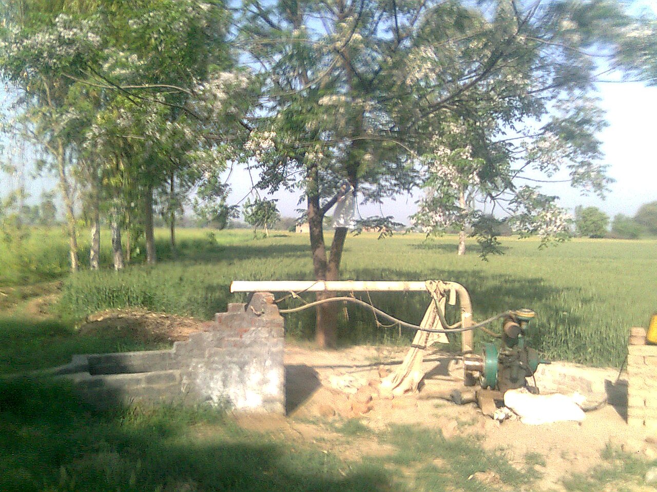 Tube wells provide groundwater for irrigation in India, but must be properly located and installed