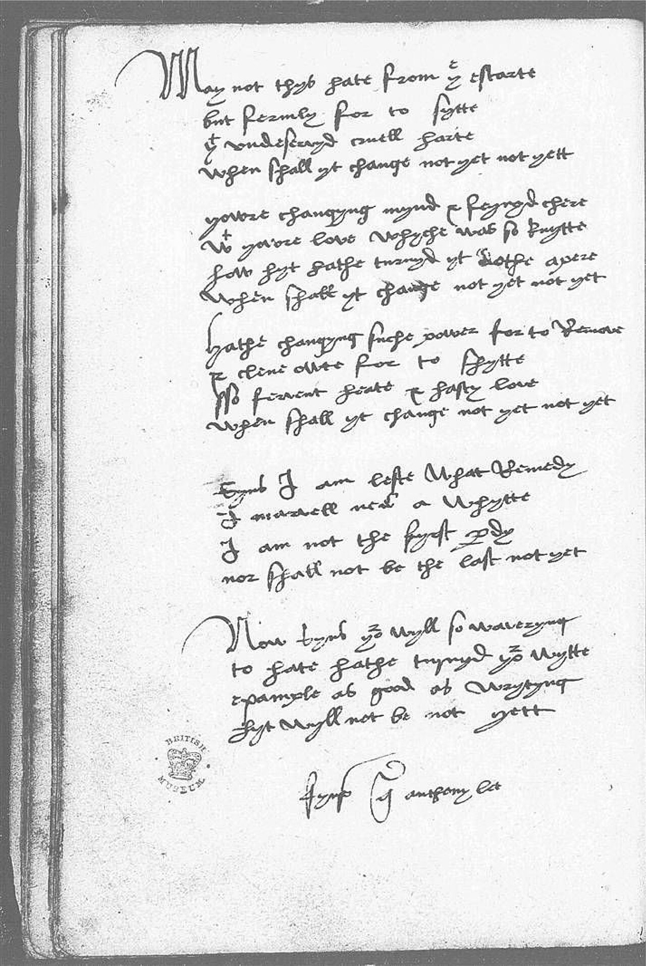 The Devonshire Manuscript facsimile 10v