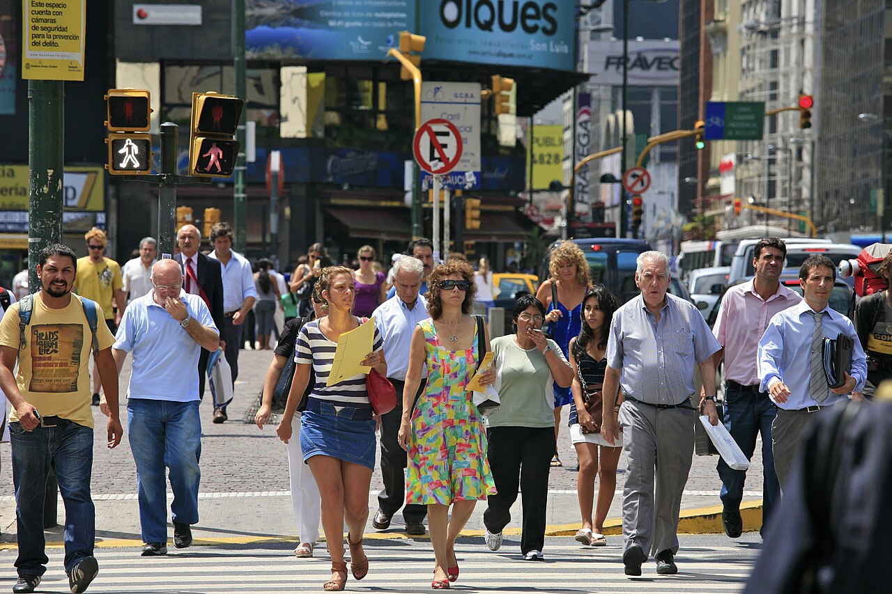 A pedestrian dominated area in Sydney, Australia