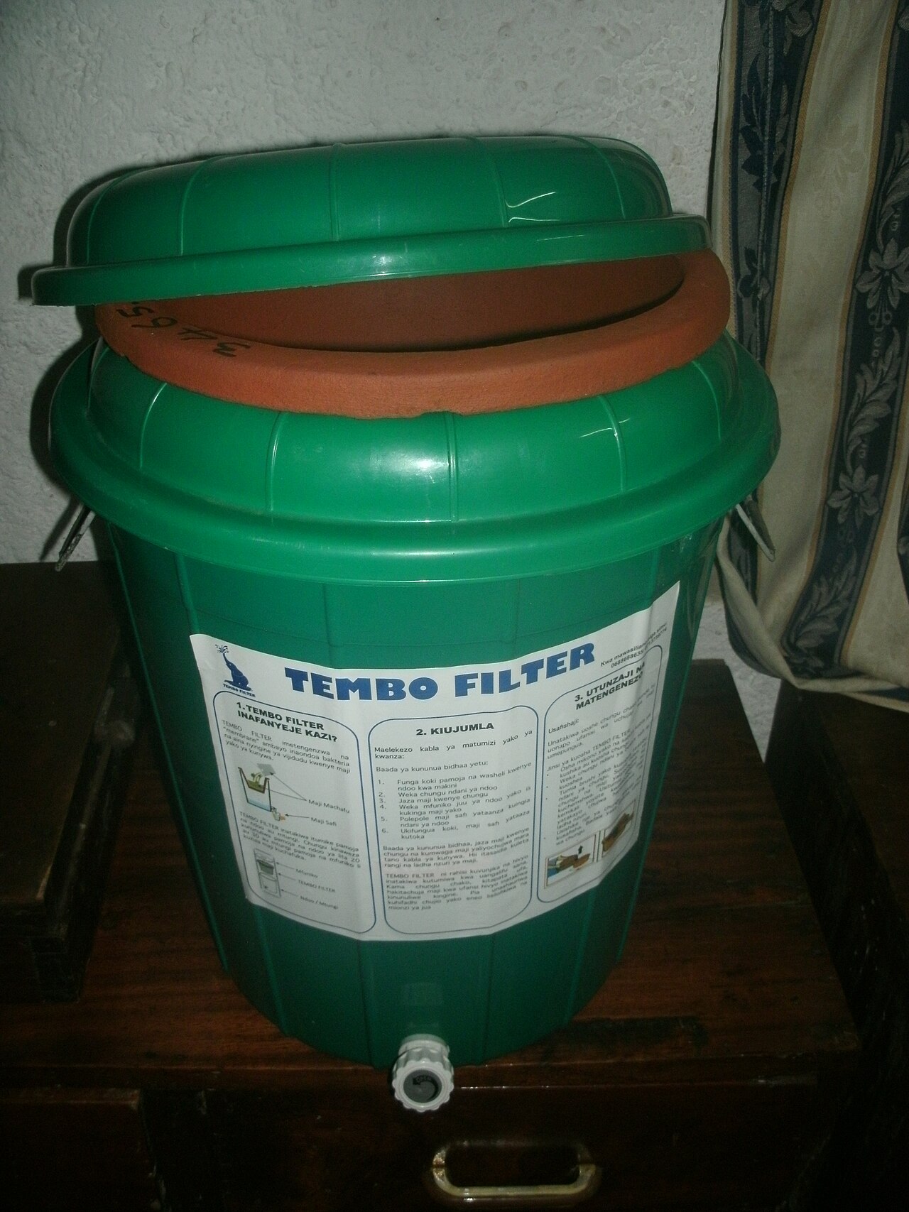 A ceramic filter used in low-income countries