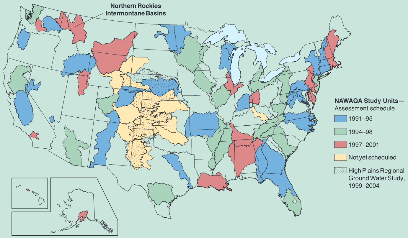 Water quality in the Northern Rockies Intermontane basins, Idaho, Montana, and Washington, 1999-2001