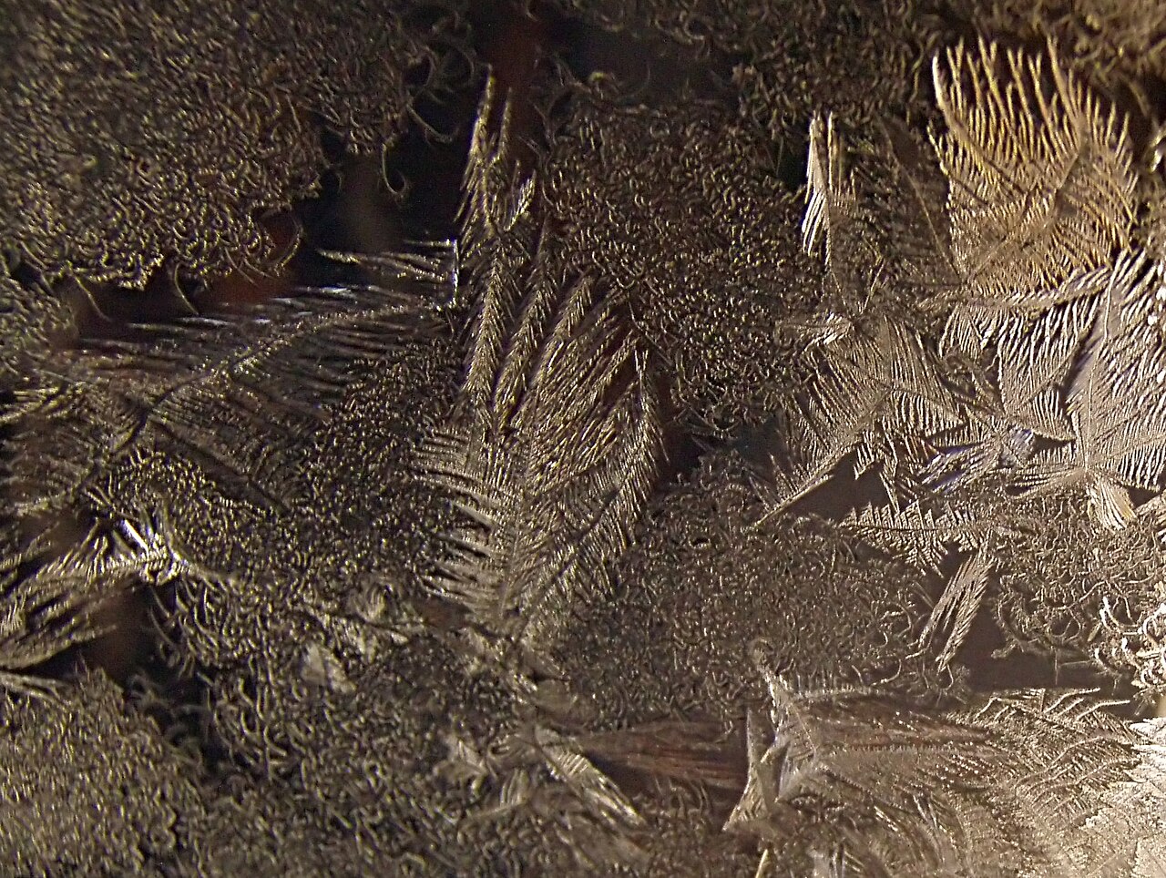 Ice crystals.
