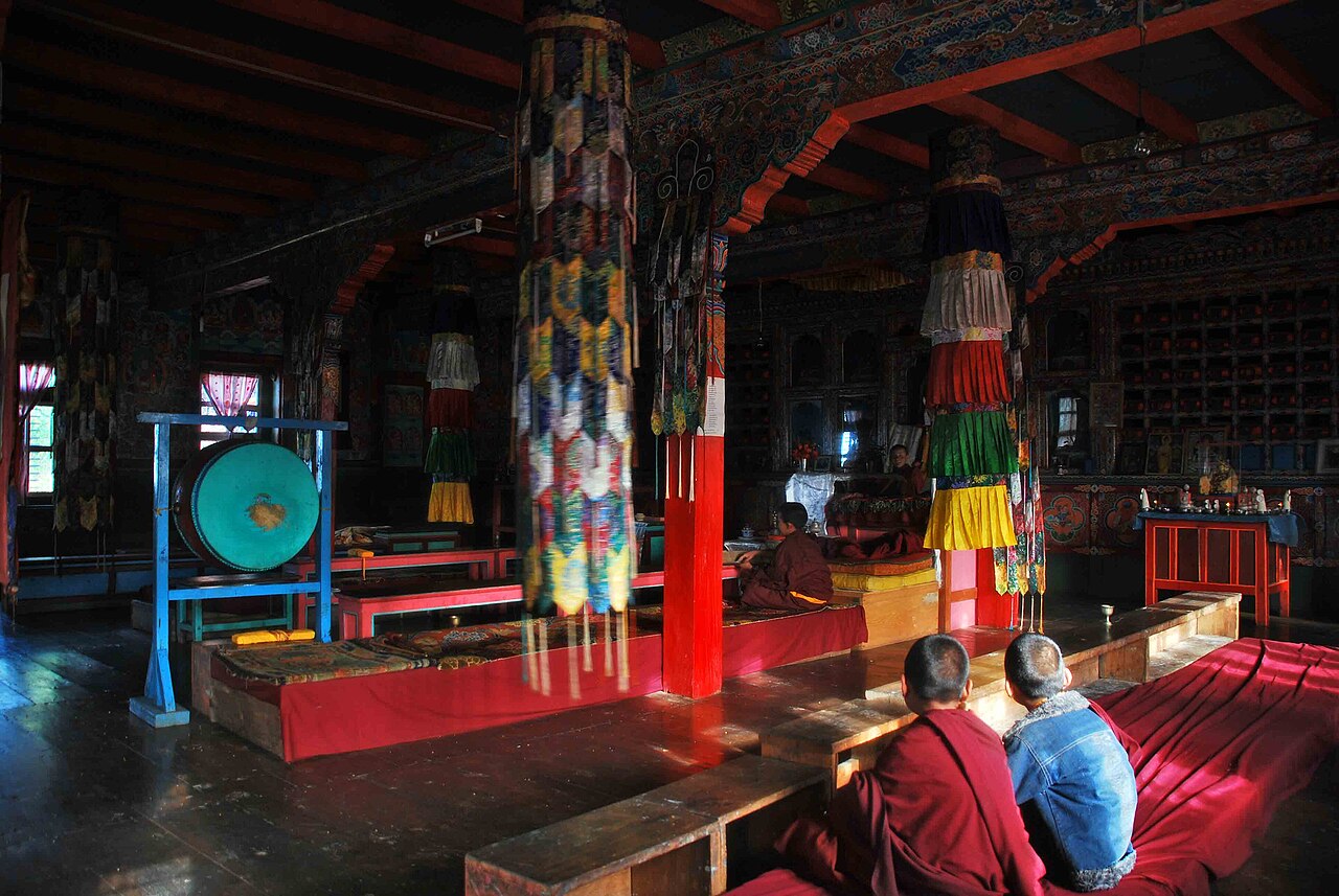 থোডাং মঠের অভ্যন্তর।