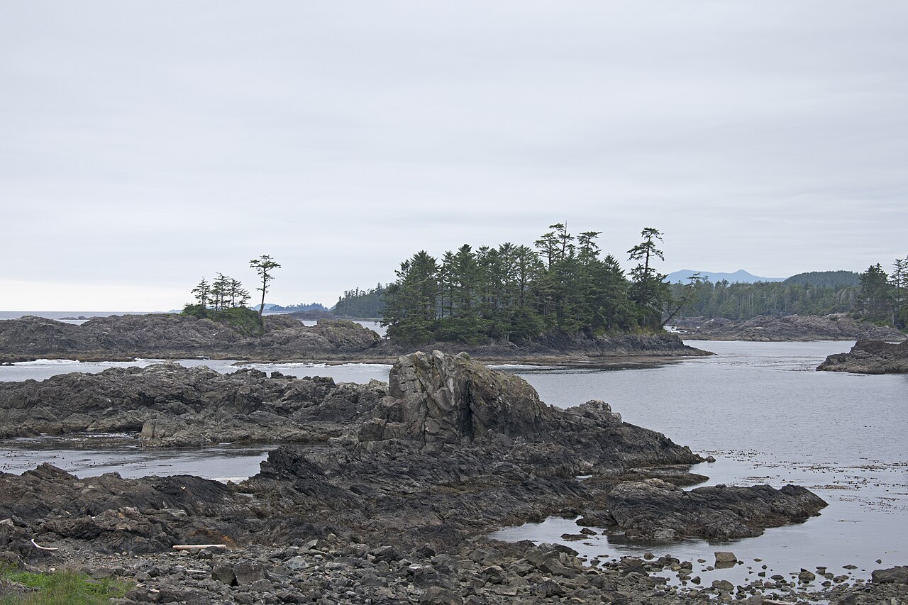 Вид на острова к востоку от Wild Pacific Trail