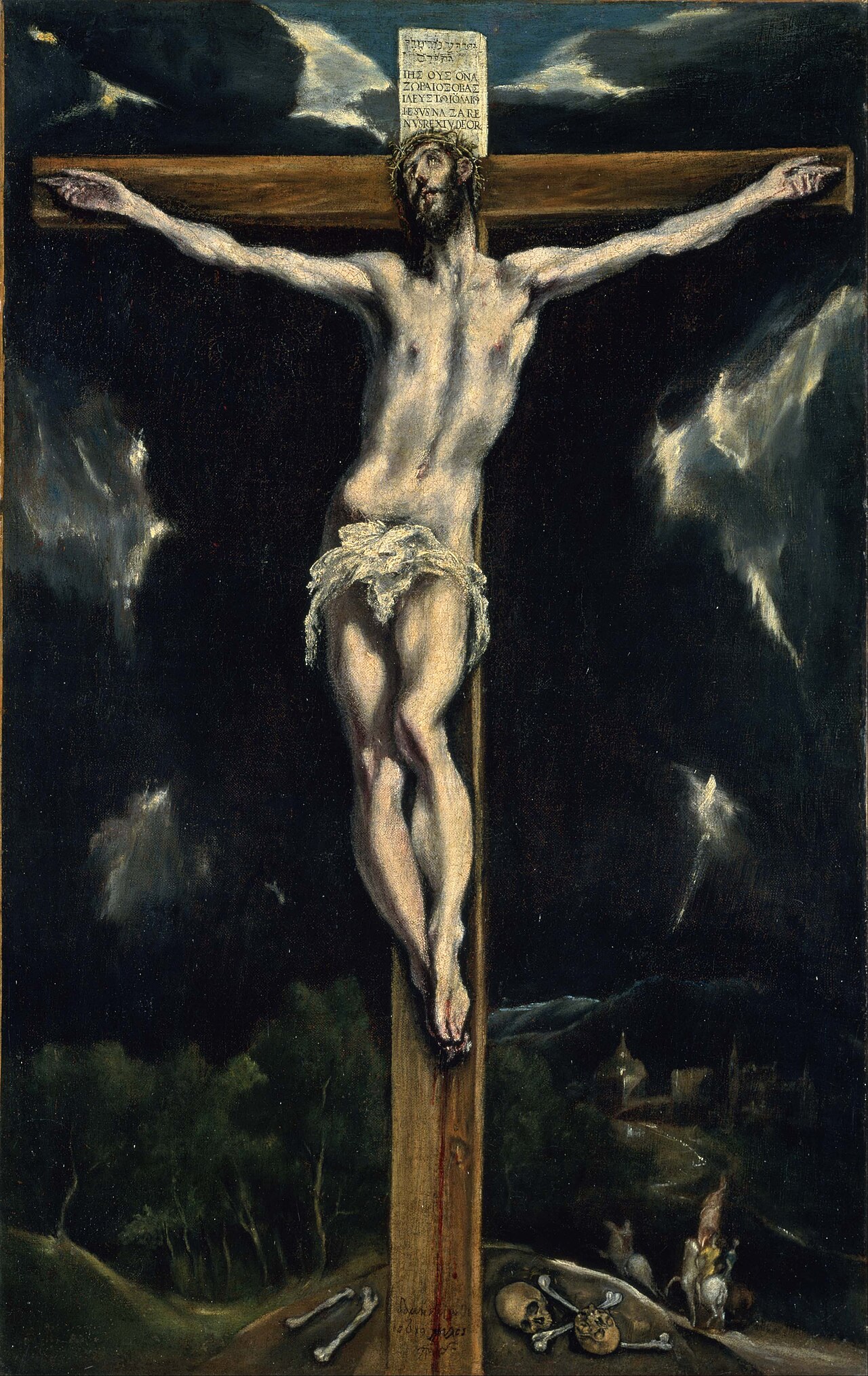 El Greco-এর 'এর 'ক্রিস্ট অন দ্য ক্রস' ন্যাশনাল মিউজিয়াম অফ ওয়েস্টার্ন আর্টের