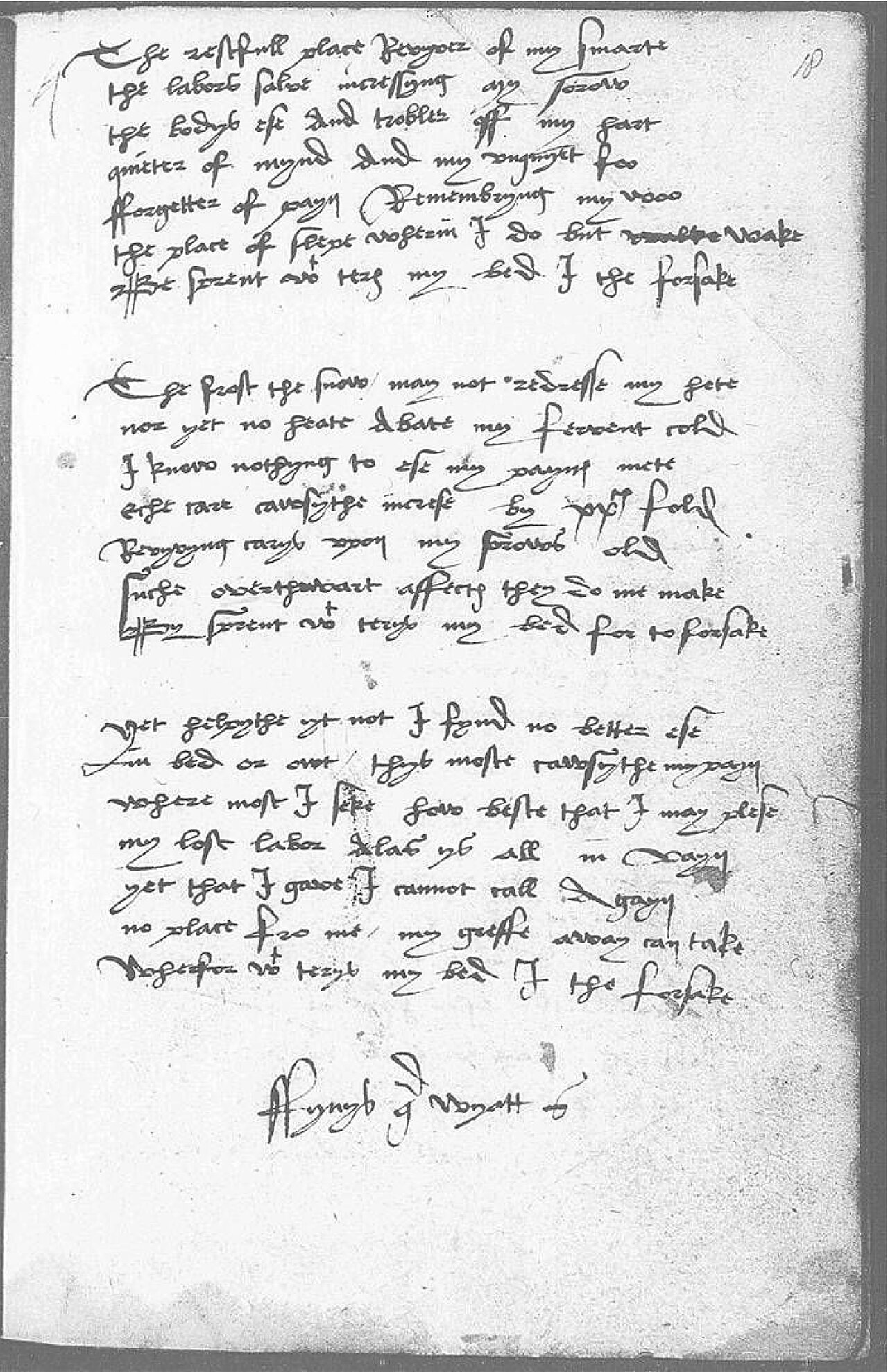 The Devonshire Manuscript facsimile 18r