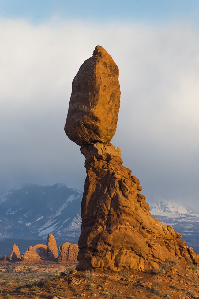 Balanced Rock at Arches National Park.
