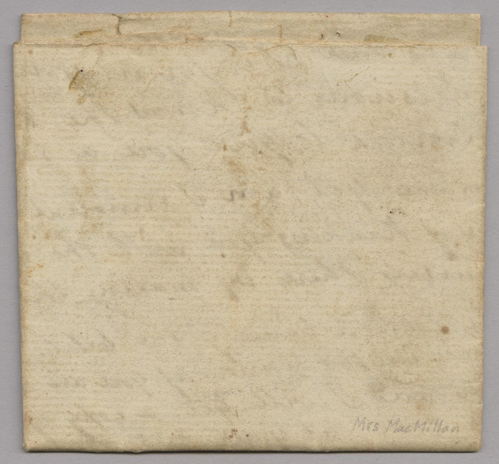 To Mr. Oliver Wheeler of the town of Montgomery Hampshire County folded letter