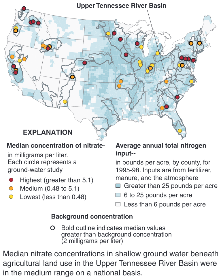 Water quality in the upper Tennessee River basin, Tennessee, North Carolina, Virginia, and Georgia 1994-98