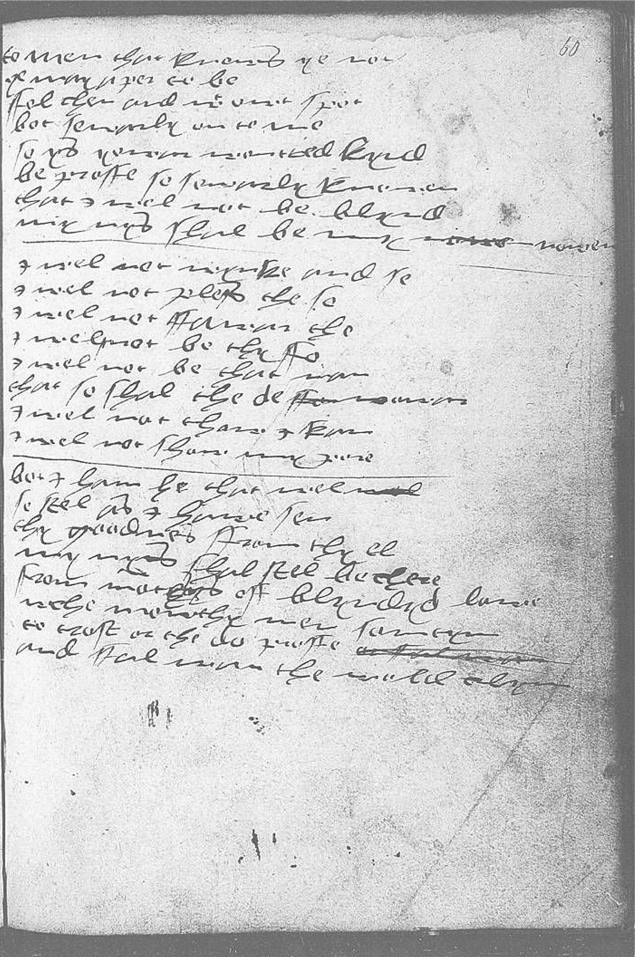 The Devonshire Manuscript facsimile 60r