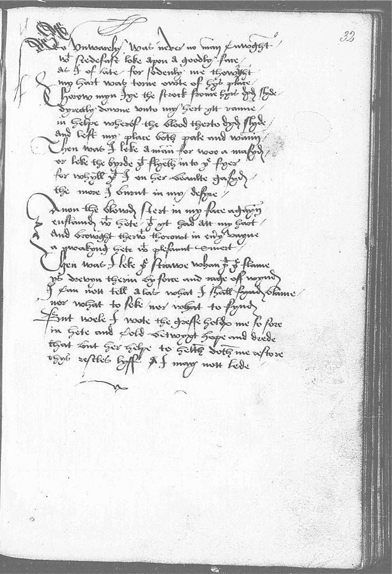 The Devonshire Manuscript facsimile 32r