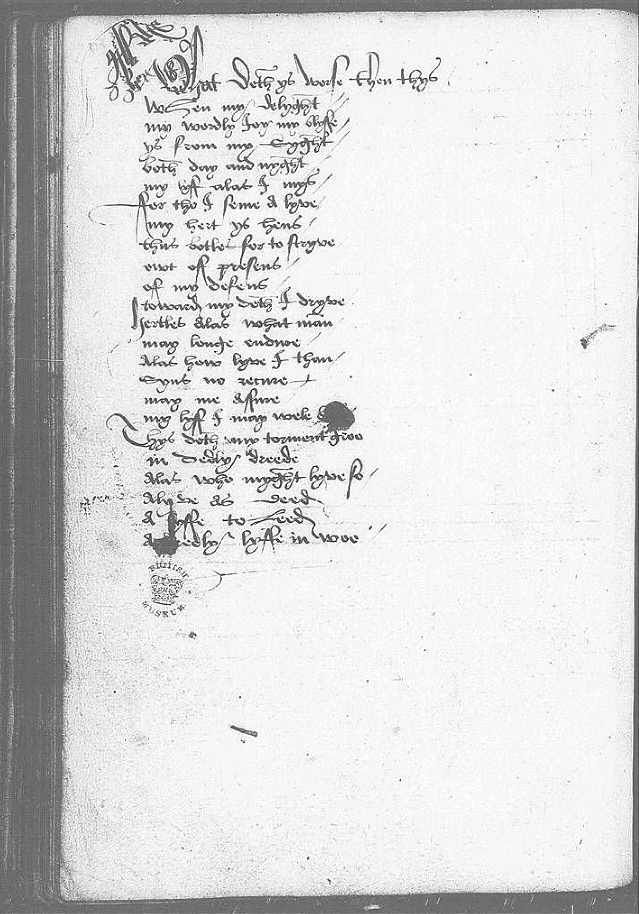 The Devonshire Manuscript facsimile 39v