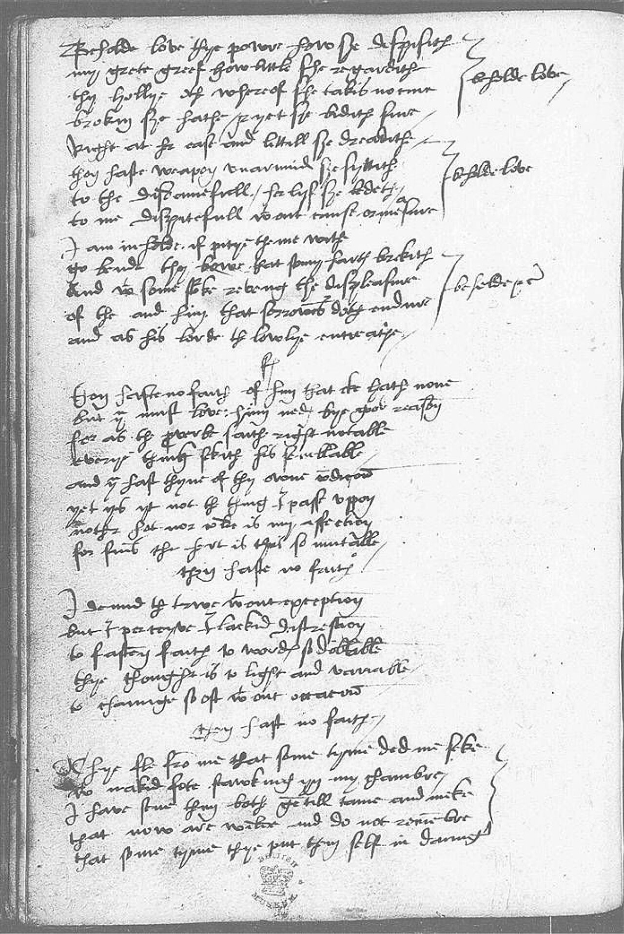 The Devonshire Manuscript facsimile 69v