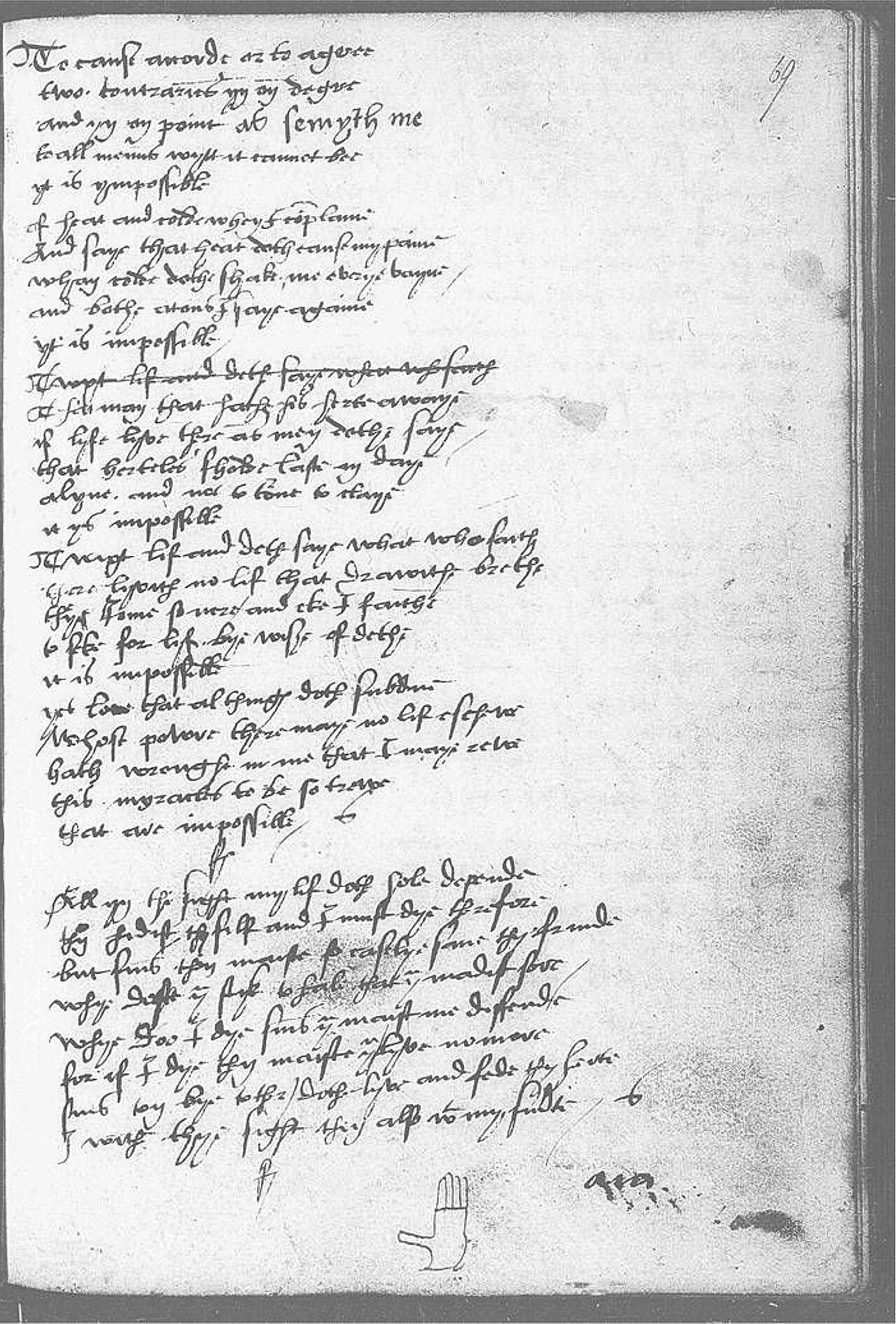 The Devonshire Manuscript facsimile 69r
