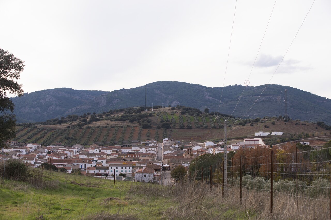 Vista parcial del núcleo urbano de Aldeaquemada