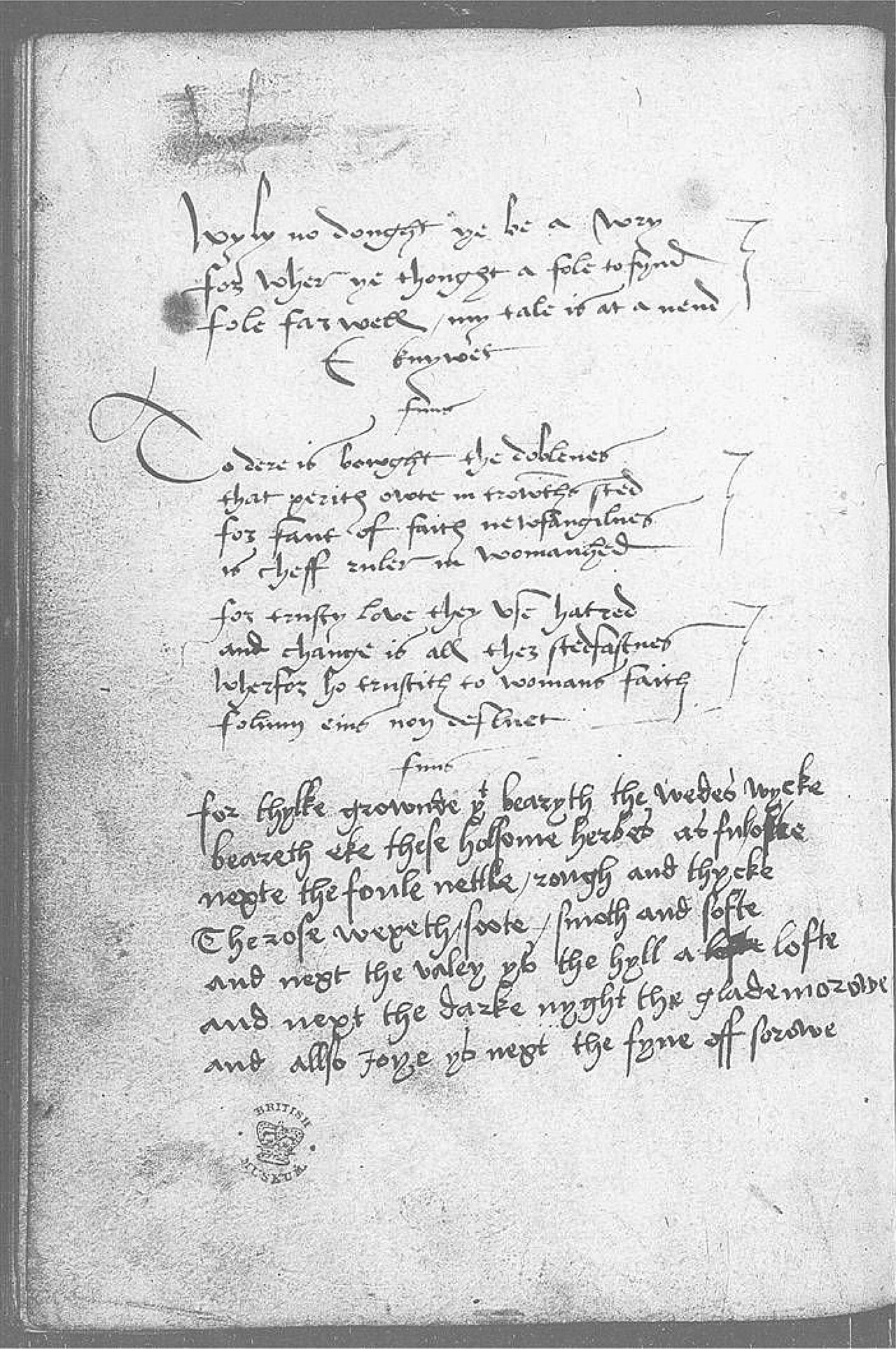 The Devonshire Manuscript facsimile 59v