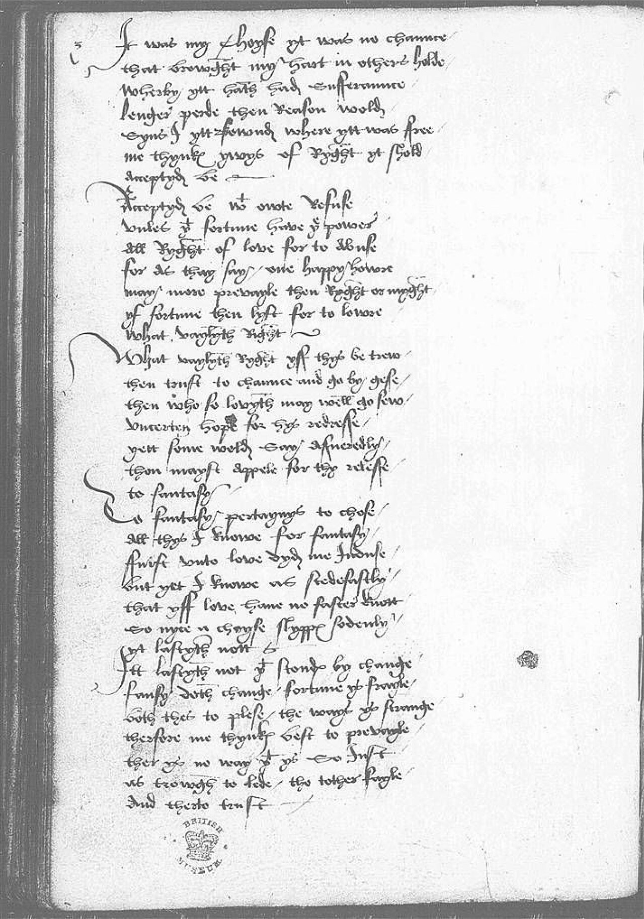 The Devonshire Manuscript facsimile 30v
