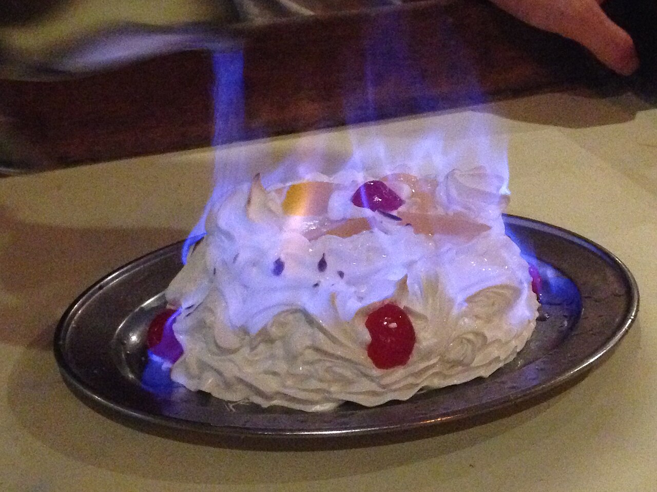 Baked Alaska from Shashlik Restaurant, a Hainanese Western restaurant in Singapore