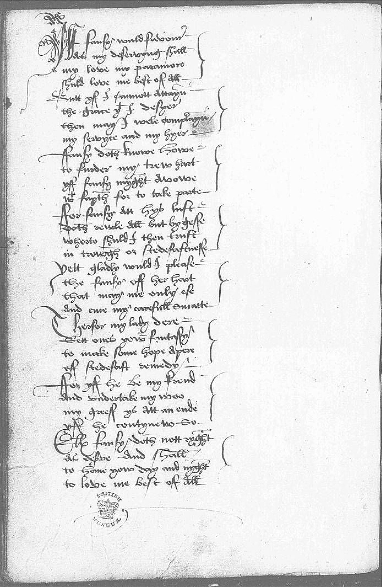 The Devonshire Manuscript facsimile 34v