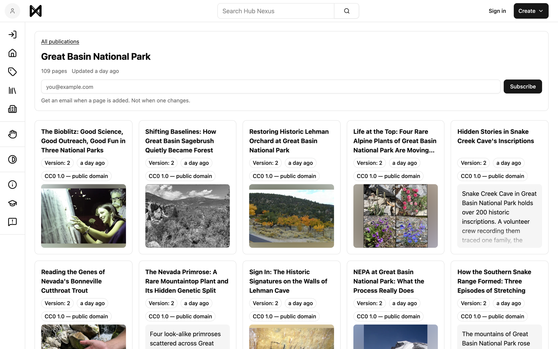 A publication, with Subscribe