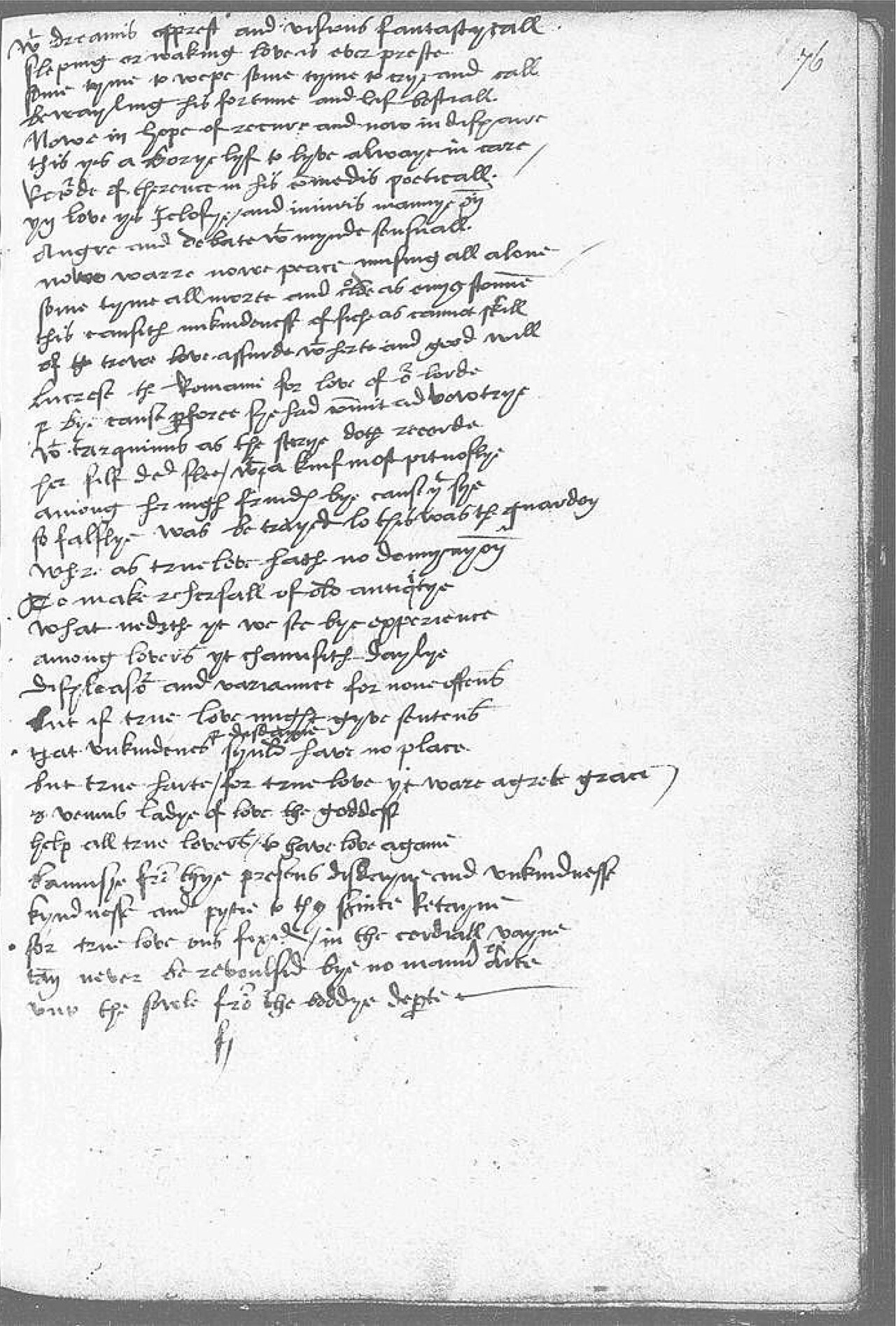 The Devonshire Manuscript facsimile 76r