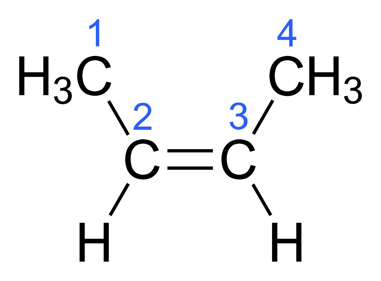 Butene C4H8. One possible structure from degree of unsaturation value = 1