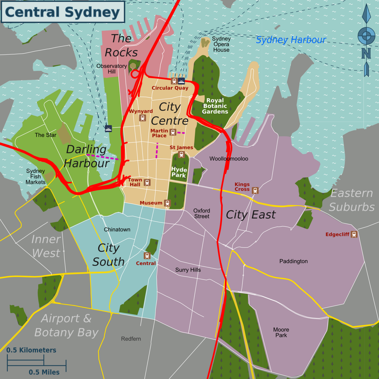 Central Sydney Districts